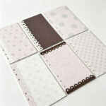 Decorative Journal Insert Pages for 6-Ring Binder | Aesthetic Scrapbook Background Sheets A6 Size (60 Sheets)